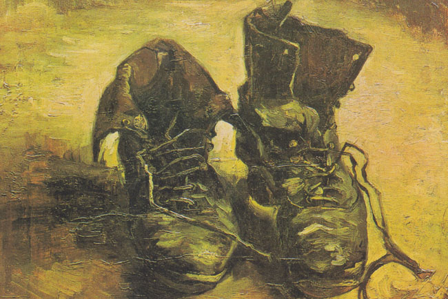 Die Aufgabe. Artwriting zu van Gogh "Schuhe"